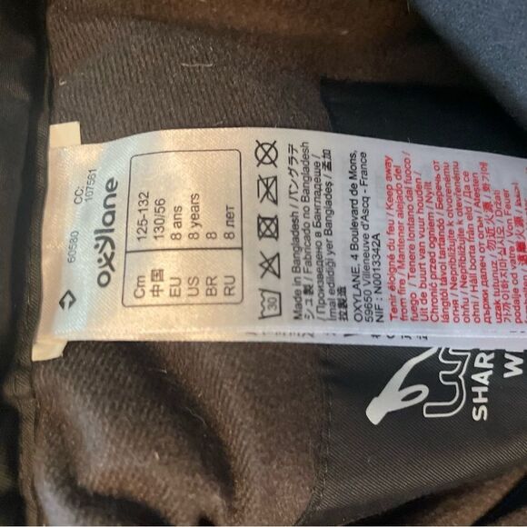 Kids Youth Wed’ze apxylane Stratermic Winter snow pants insulated ski size 8 - Picture 5 of 6